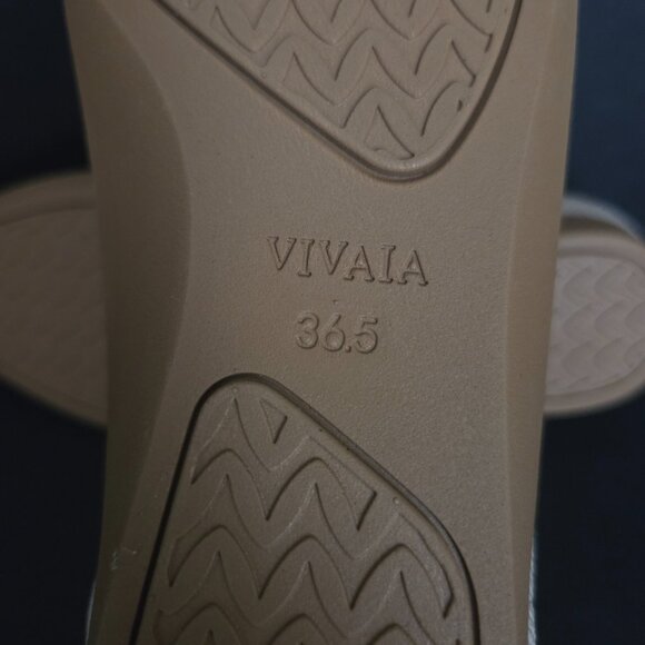 VIVAIA Shoes Women Size US6 Beige Pointed Toe Knit Ballet Flats - Picture 6 of 8